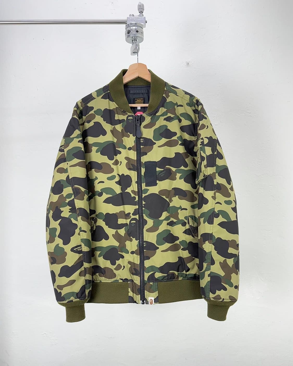 베이프 퍼스트 카모 나일론 트윌 자켓 아미그린 상품이미지1