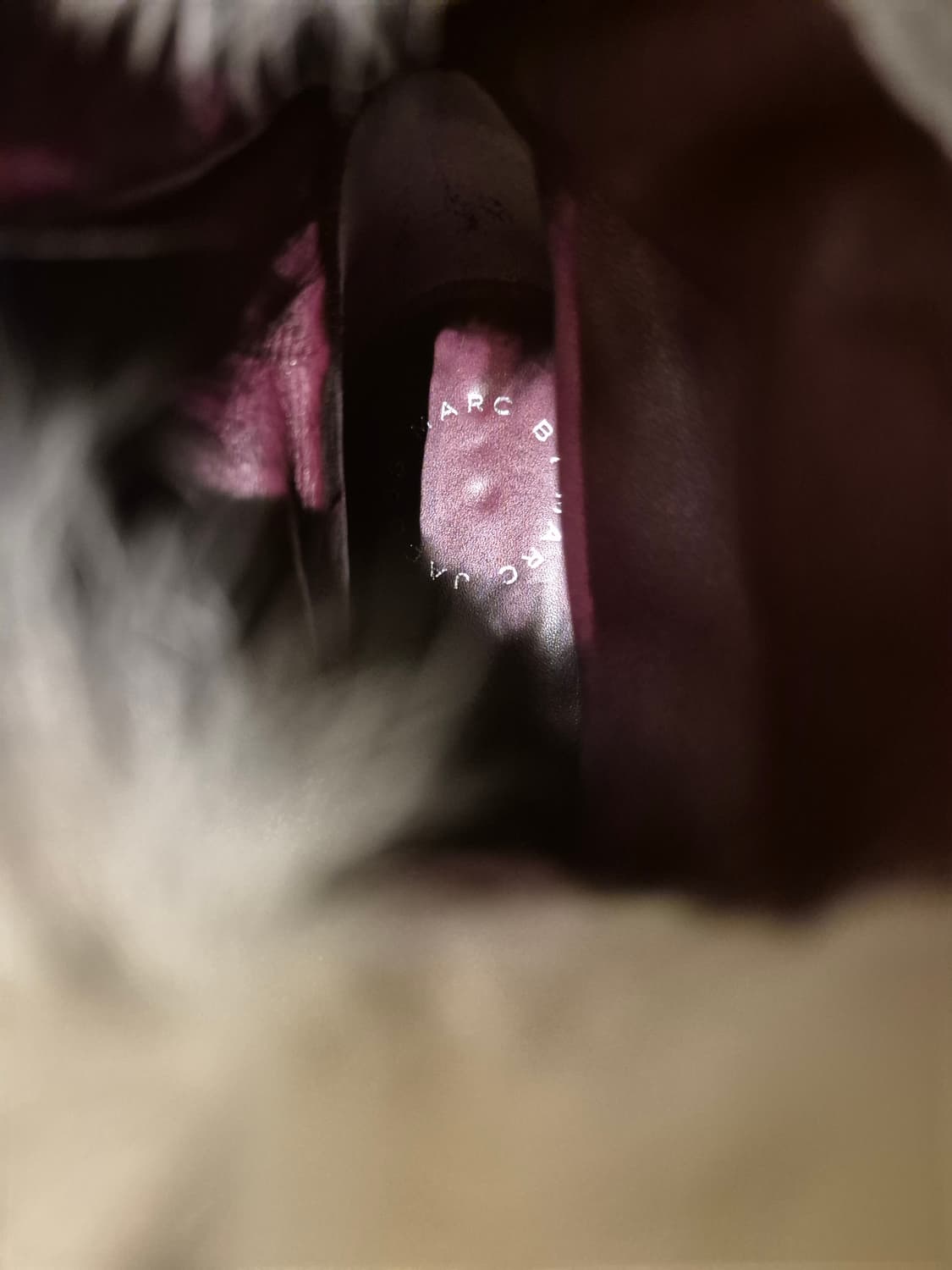 마크 바이 마크 제이콥스 여성용 프로스트 블랙 가죽 숏 겨울 부츠 36 상품이미지5