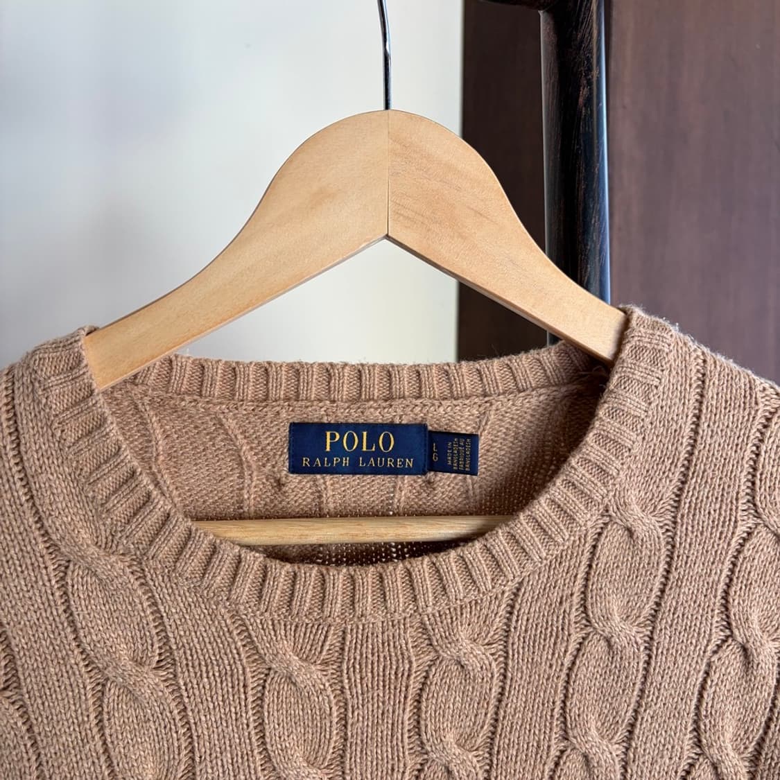15208 - 폴로 랄프로렌 베이지 케이블 니트 상품이미지5