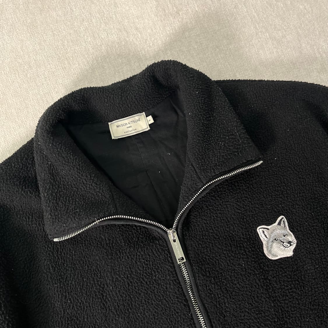 100 메종키츠네 실버폭스 플리스 한정판 자켓 상품이미지2