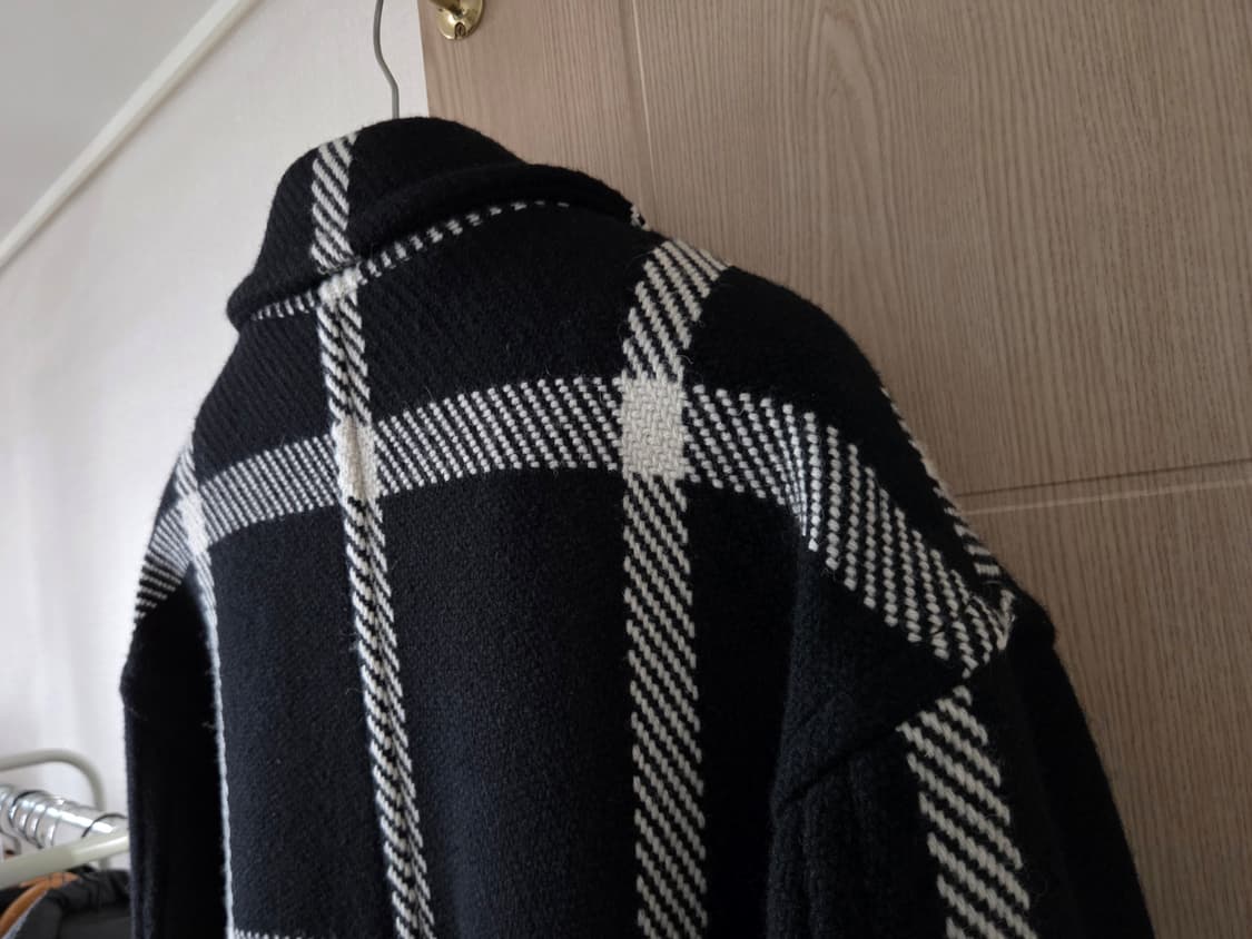 [정품] 송지오옴므 트위드 소재 남성 코트 46 (실측 105~107) 상품이미지8