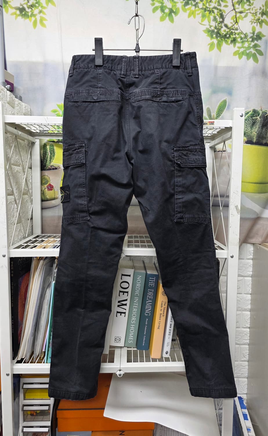 스톤아일랜드 남성 카고팬츠 28 차콜그레이 슬림핏 와펜팬츠 MM32 상품이미지3