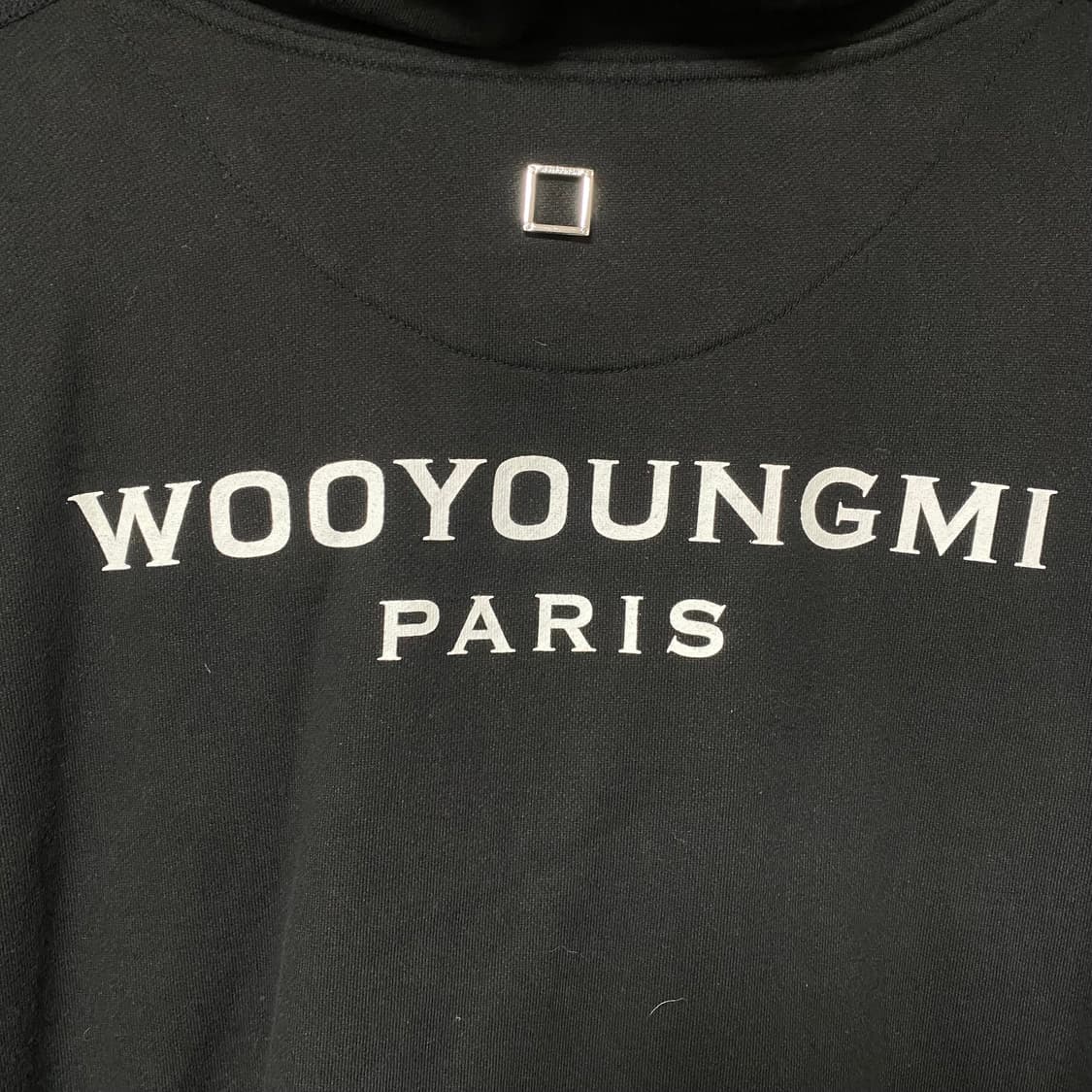 우영미 백로고 후드티 블랙 52 상품이미지5
