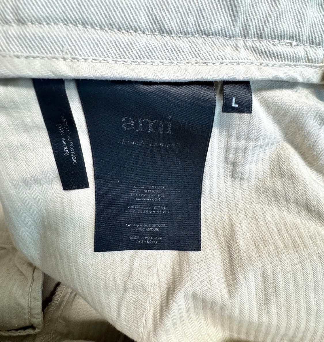 AMI PARIS 아미 배기핏 베이지 컬러 데님 L 상품이미지6