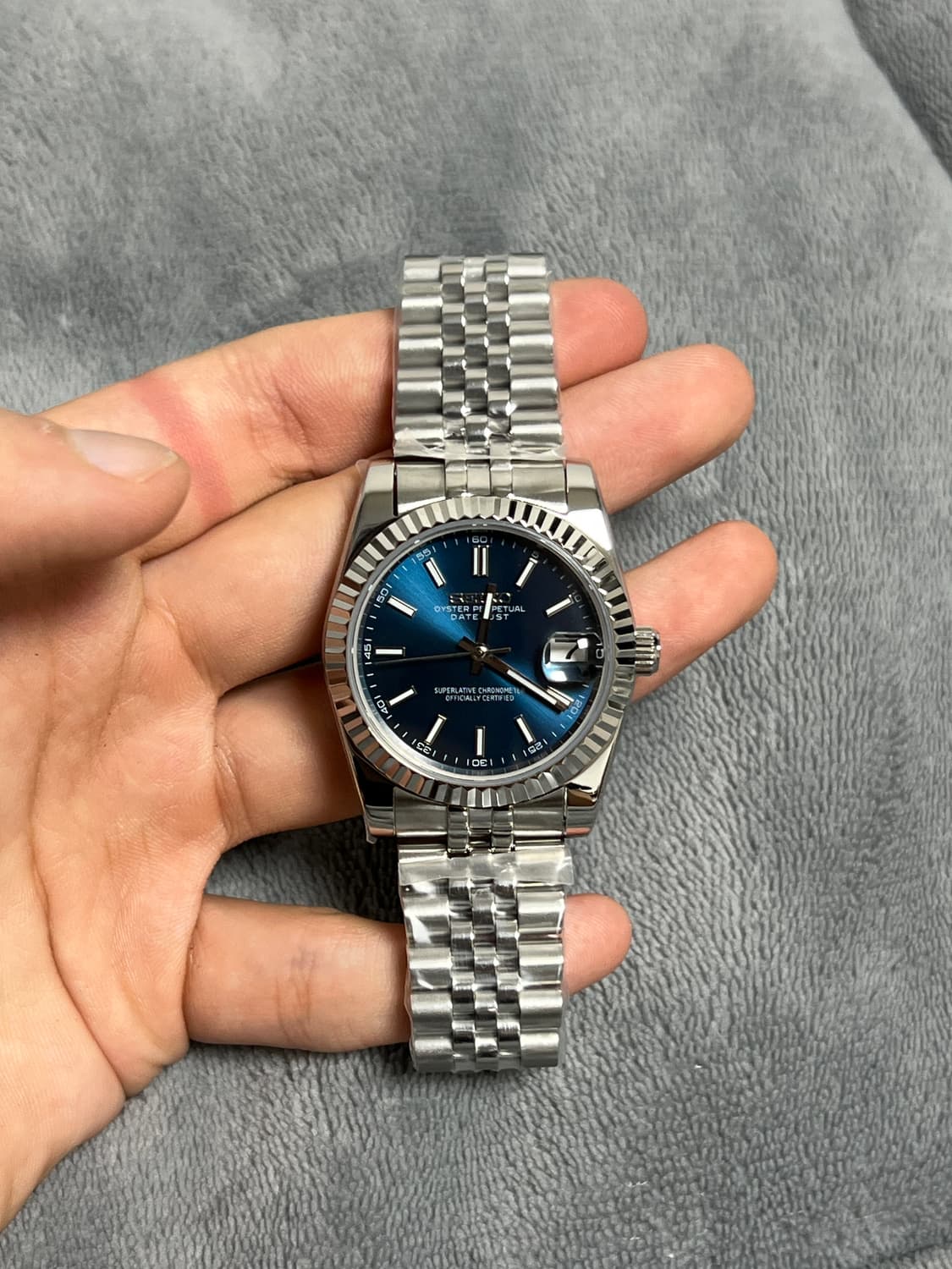 세이코 데이트저스트 청판 커스텀 상품이미지2