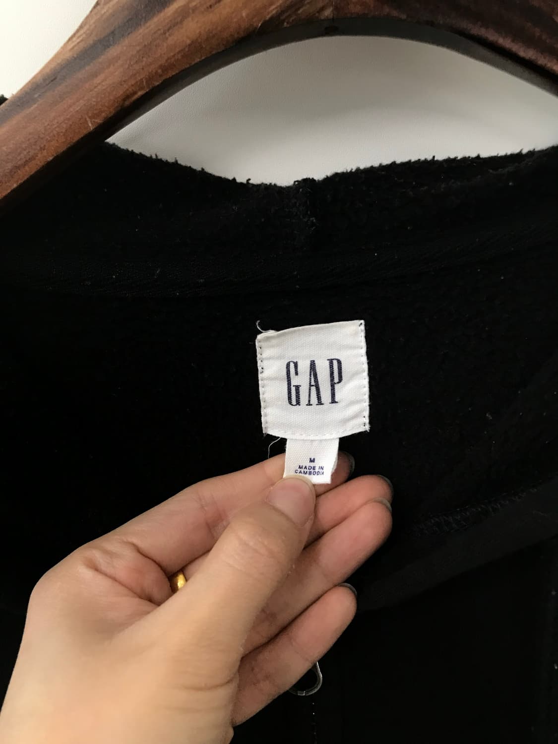 Gap 갭 블랙 후드집업 상품이미지6