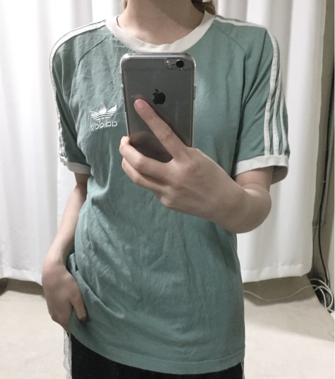 아디다스 민트 트랙탑 링거 반팔 티셔츠 상품이미지1