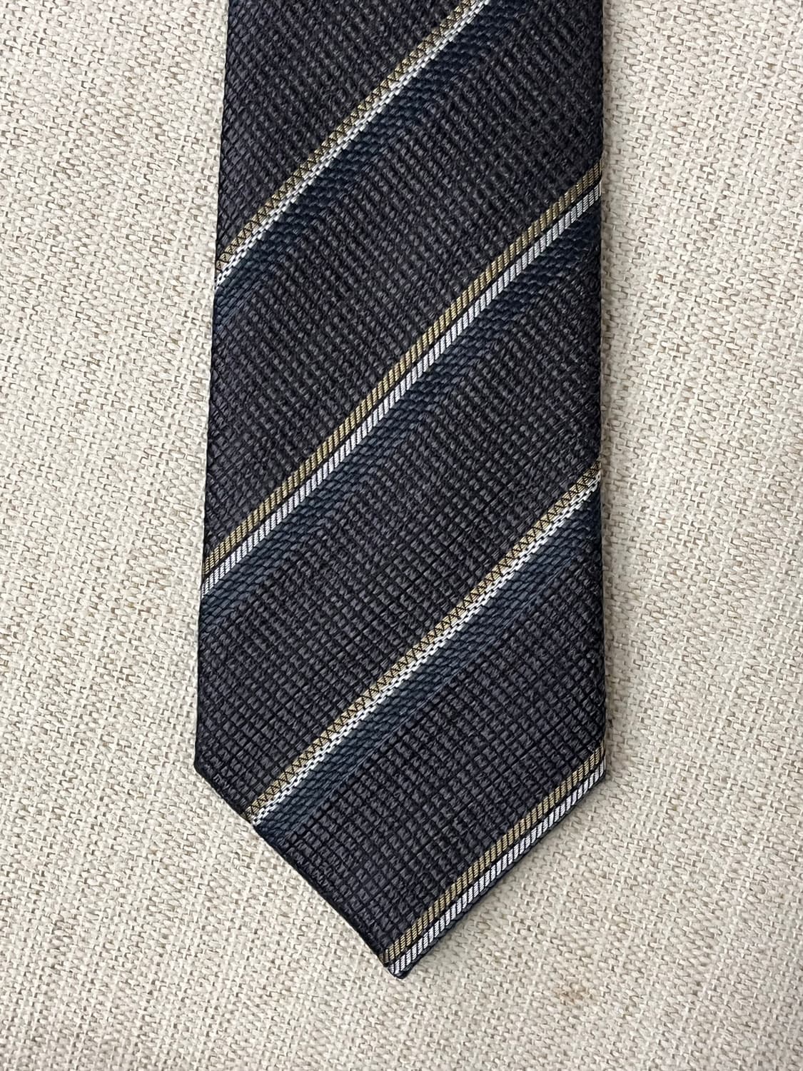 지오지아 그레이 스트라이프 넥타이 상품이미지3