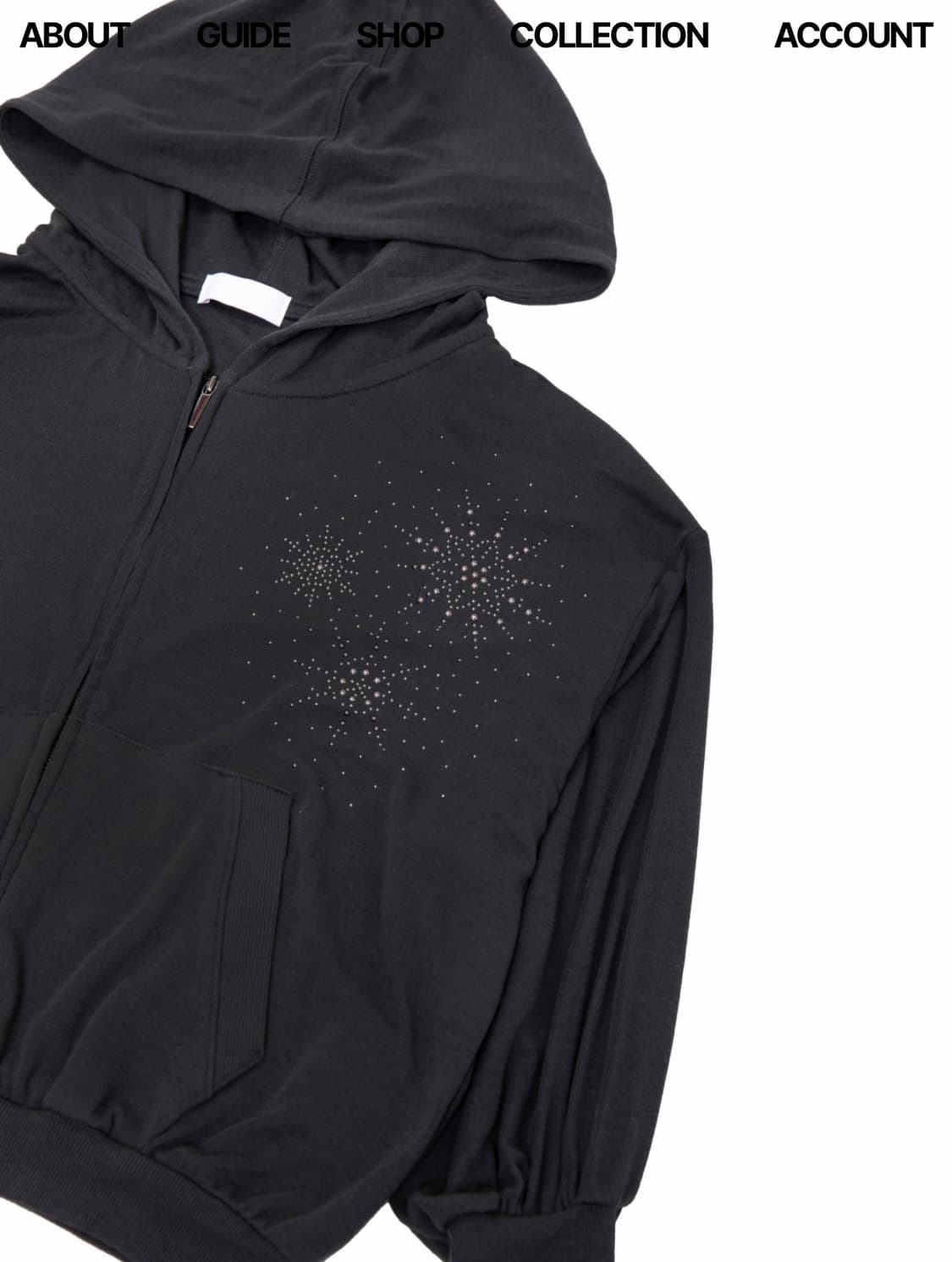 웻태그 워머 집업 후디 차콜 상품이미지2