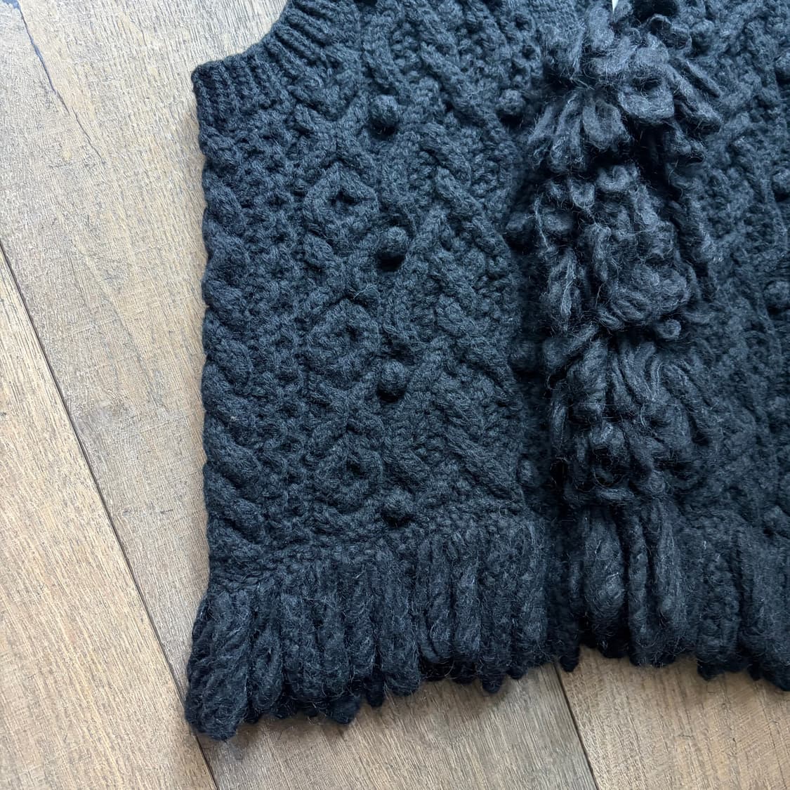 Hairy Motif Crochet Vest 상품이미지5