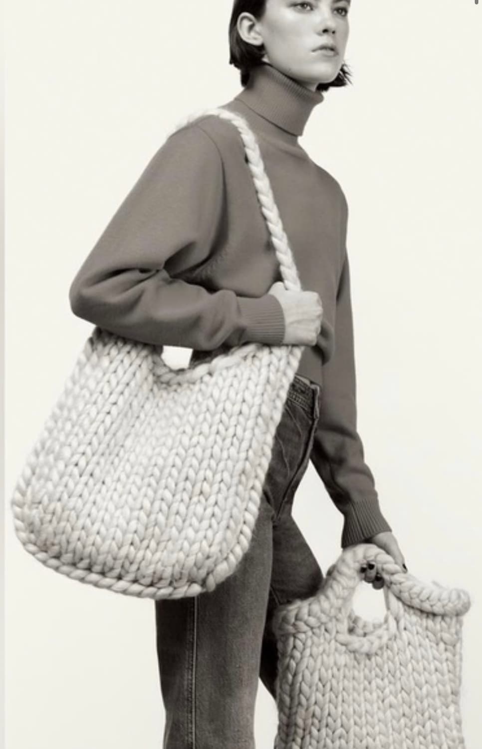 자라 니트 토트백 상품이미지4