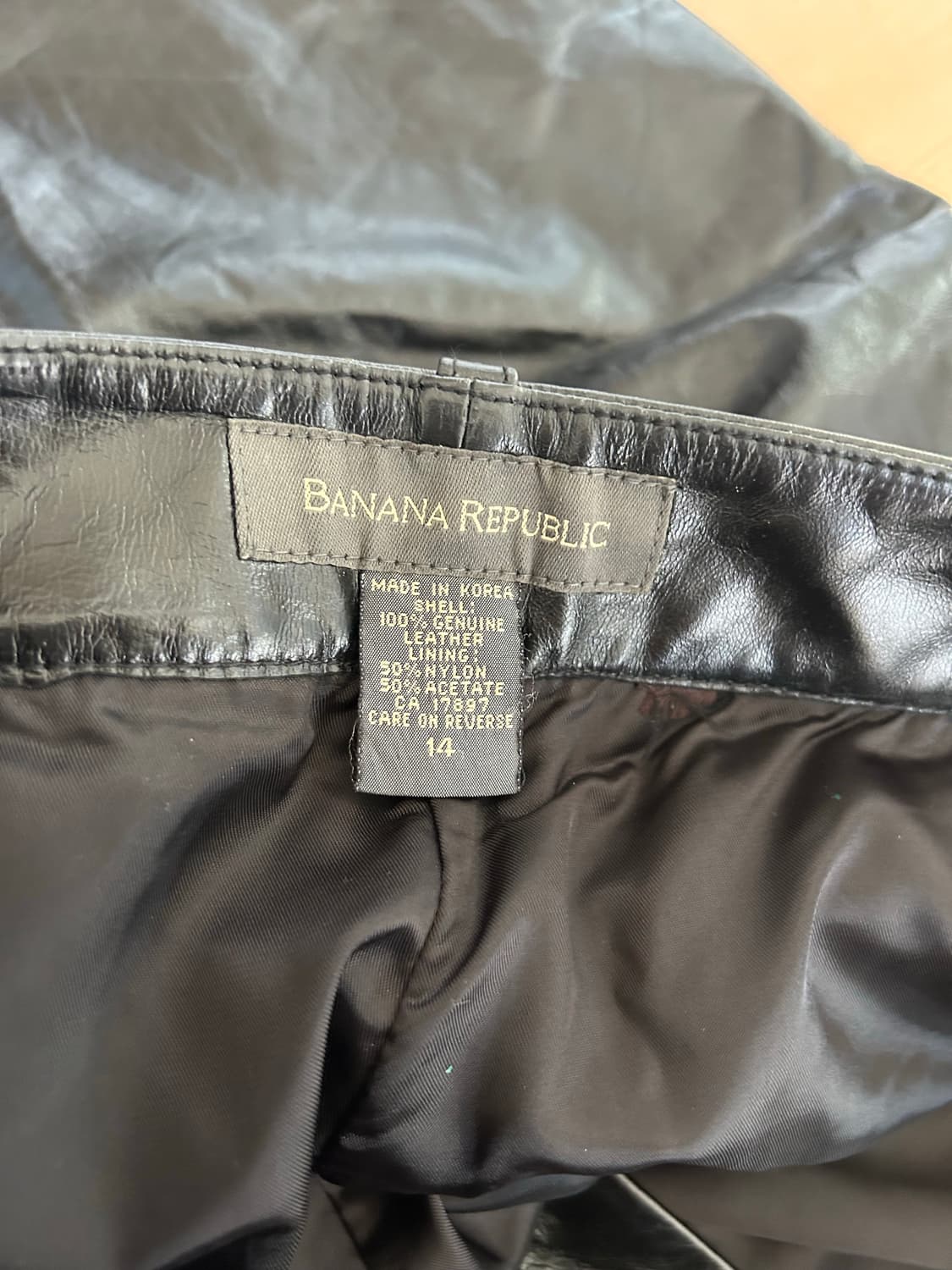 90-00’s 바나나리퍼블릭 레더팬츠 상품이미지8