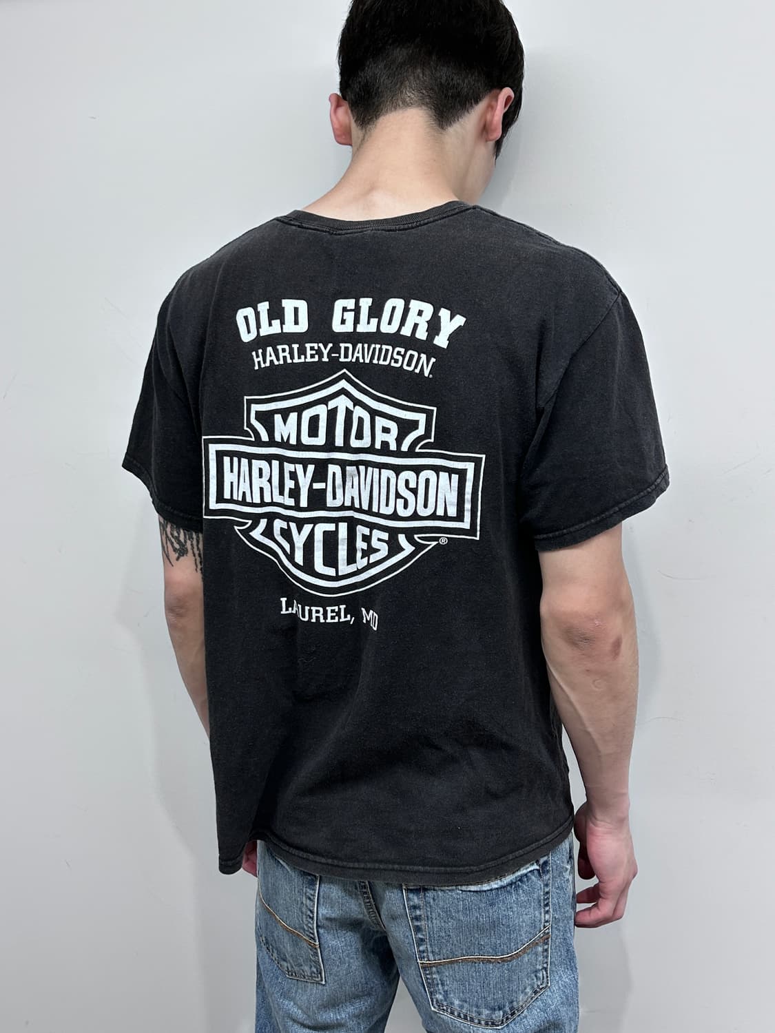 할리데이비슨 너클 헤드 그래픽 티셔츠 상품이미지3