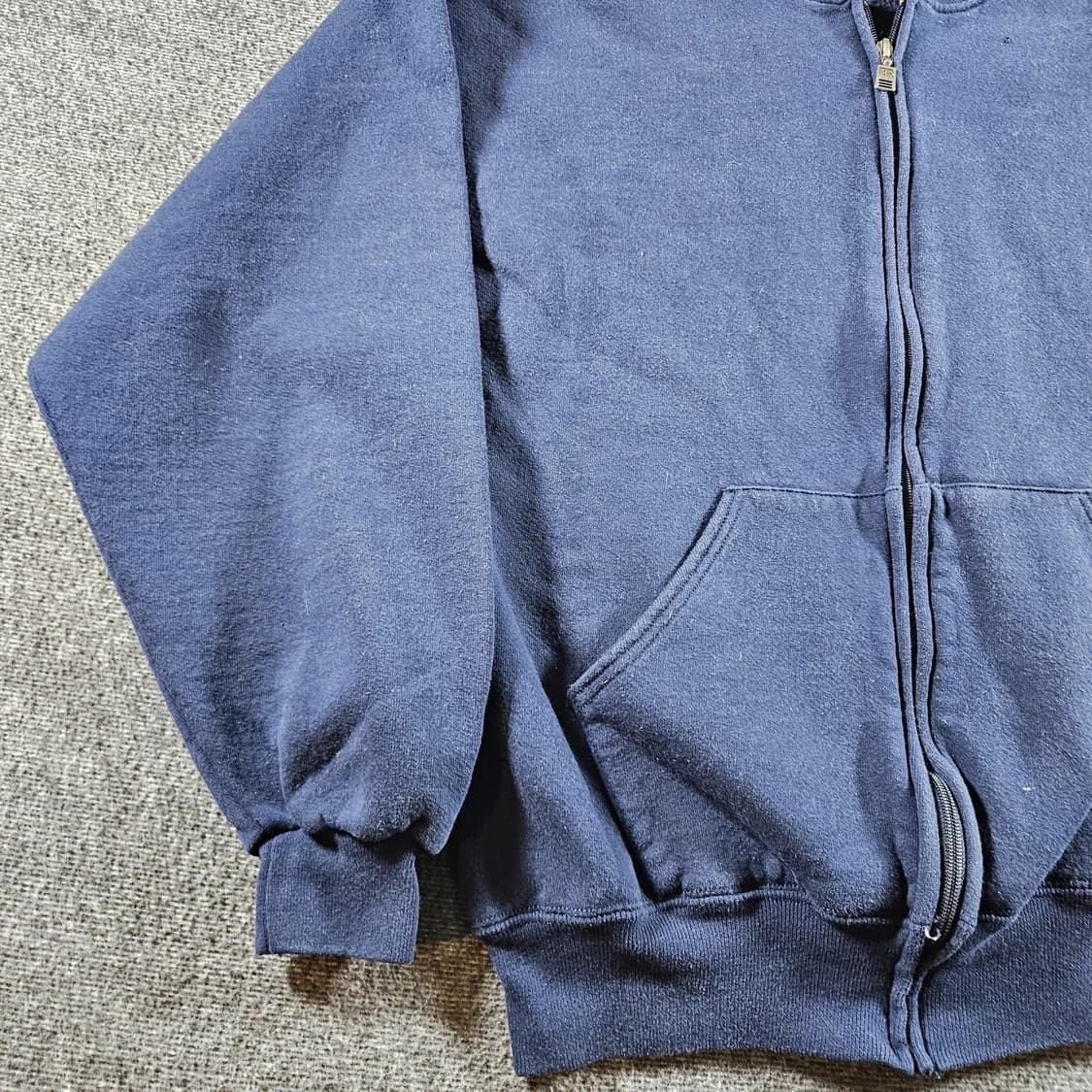 90s 러셀 애슬레틱 네이비 블루 풀 집업 스웻셔츠 상품이미지3
