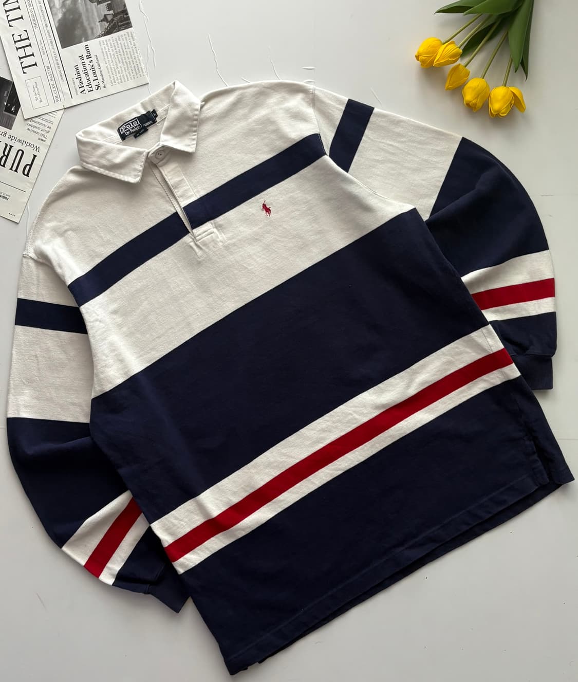 Polo 폴로랄프로렌 스트라이프 럭비티 상품이미지1