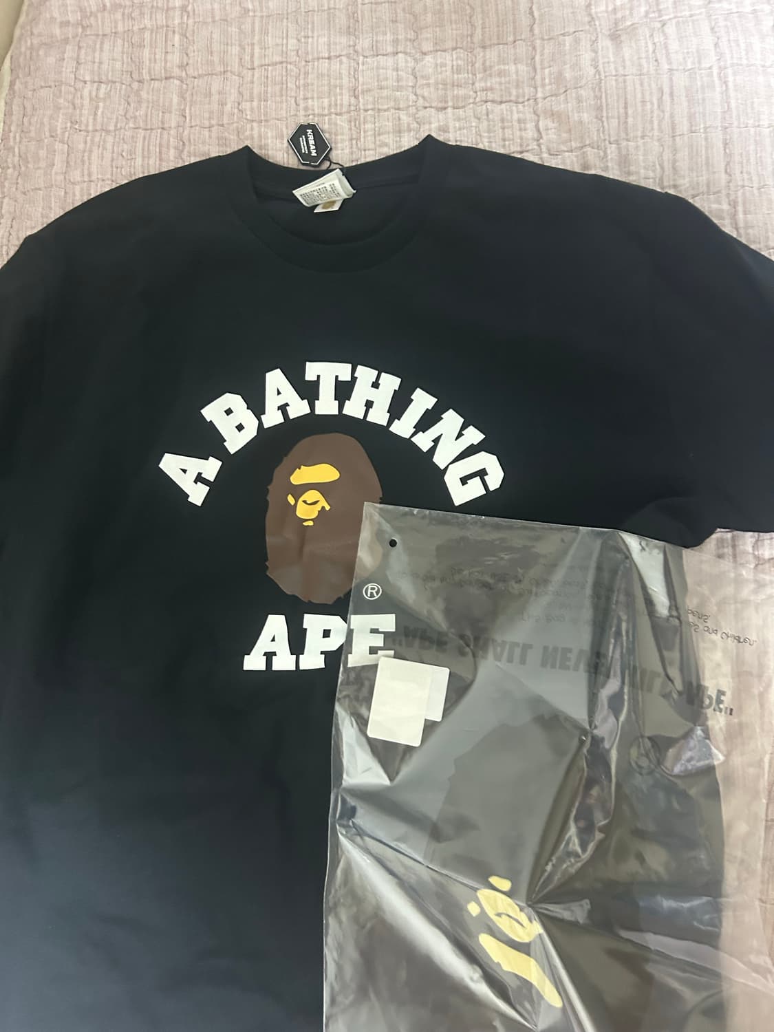 베이프 컬리지 롱슬리브 xl 새것 상품이미지1