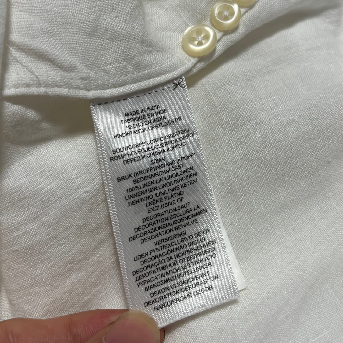 S 폴로랄프로렌 클래식 핏 린넨셔츠 상품이미지5