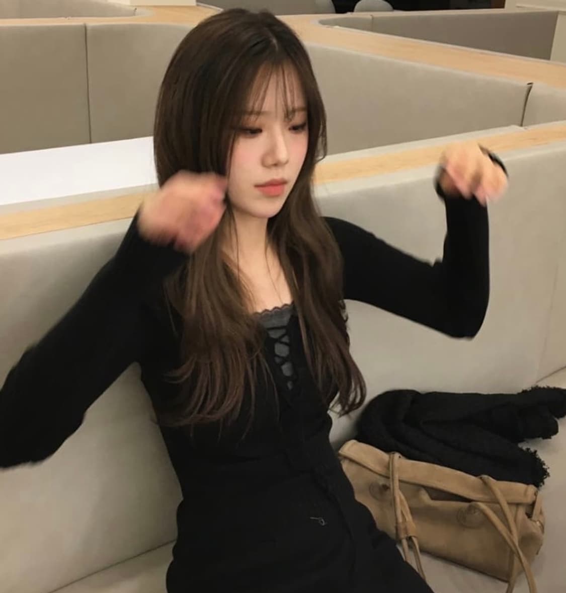 아워캐비넷 리본 골지 니트 새상품 애즈온 쓰리타임즈 상품이미지2