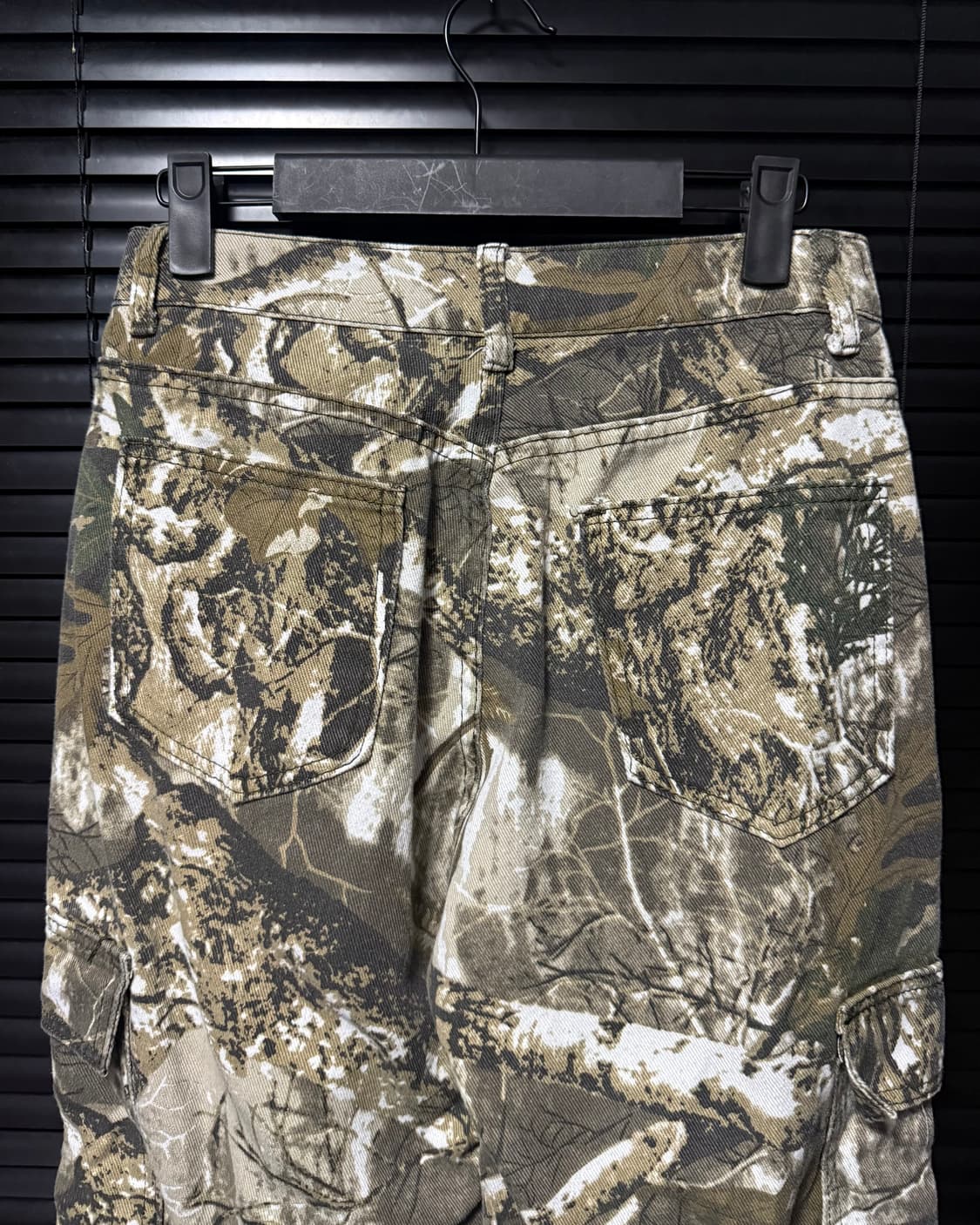 리얼트리 밀리터리 카모 워크 카고 팬츠 바지 S 27 갸루 고스 펑크 락 상품이미지3