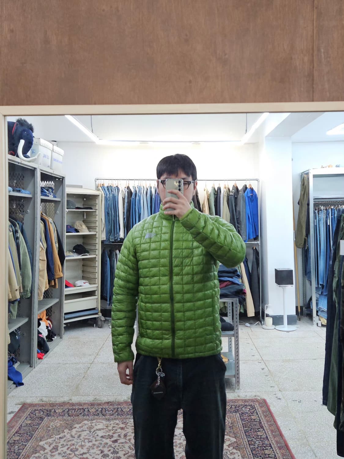 노스페이스 게코그린 경량패딩 다운 퍼텍스 XL 상품이미지5