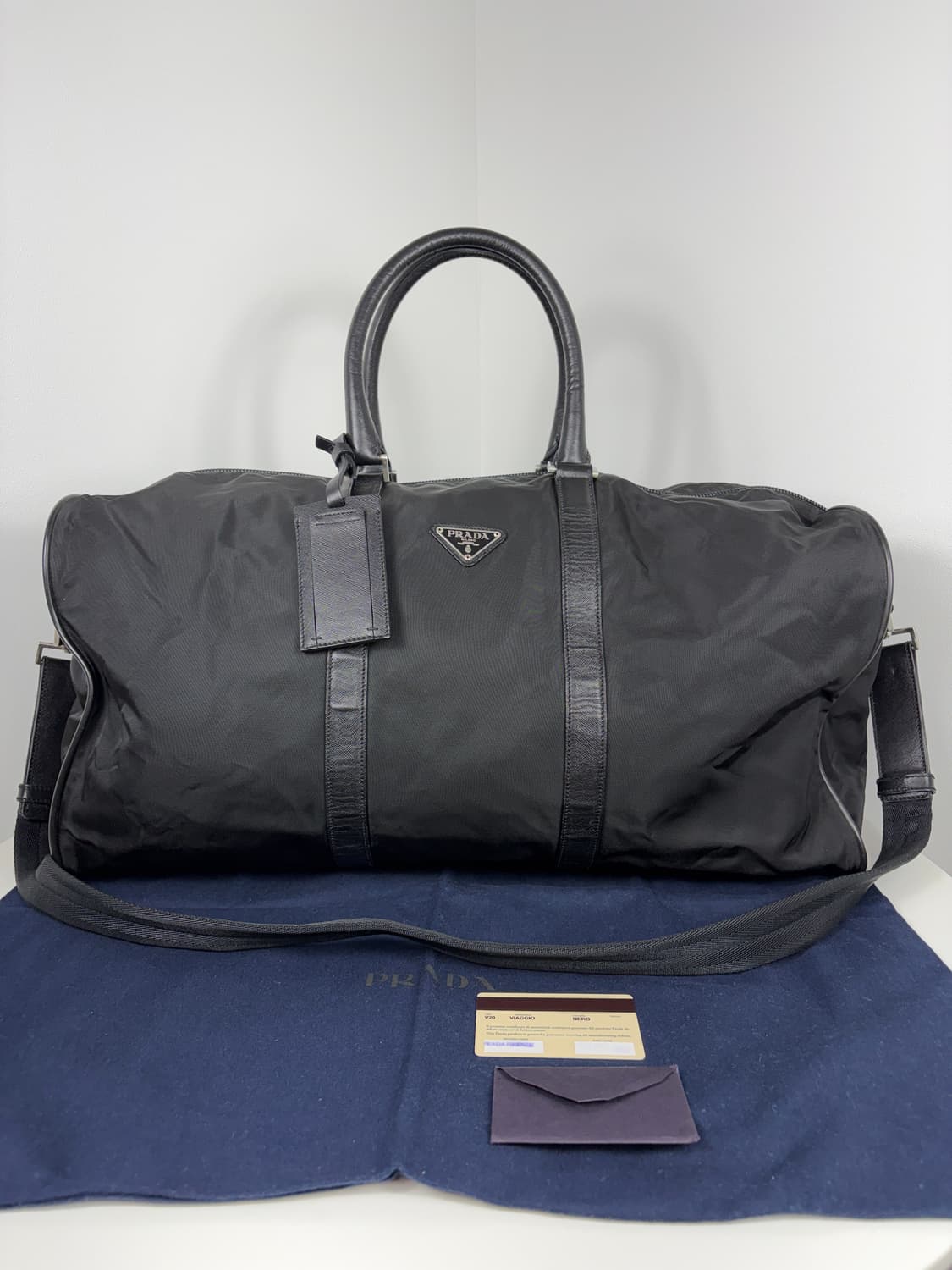 프라다 V20 나일론 2way 보스턴백 골프가방 여행가방 상품이미지1