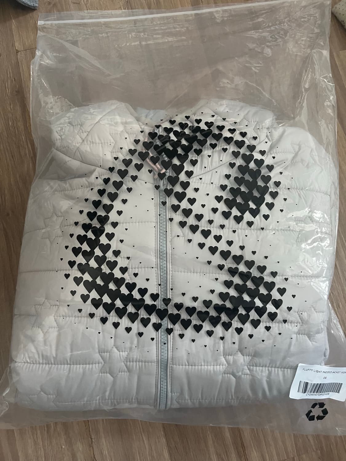 코이세이오 플러피 라이트 후드 패딩 아이보리 상품이미지4