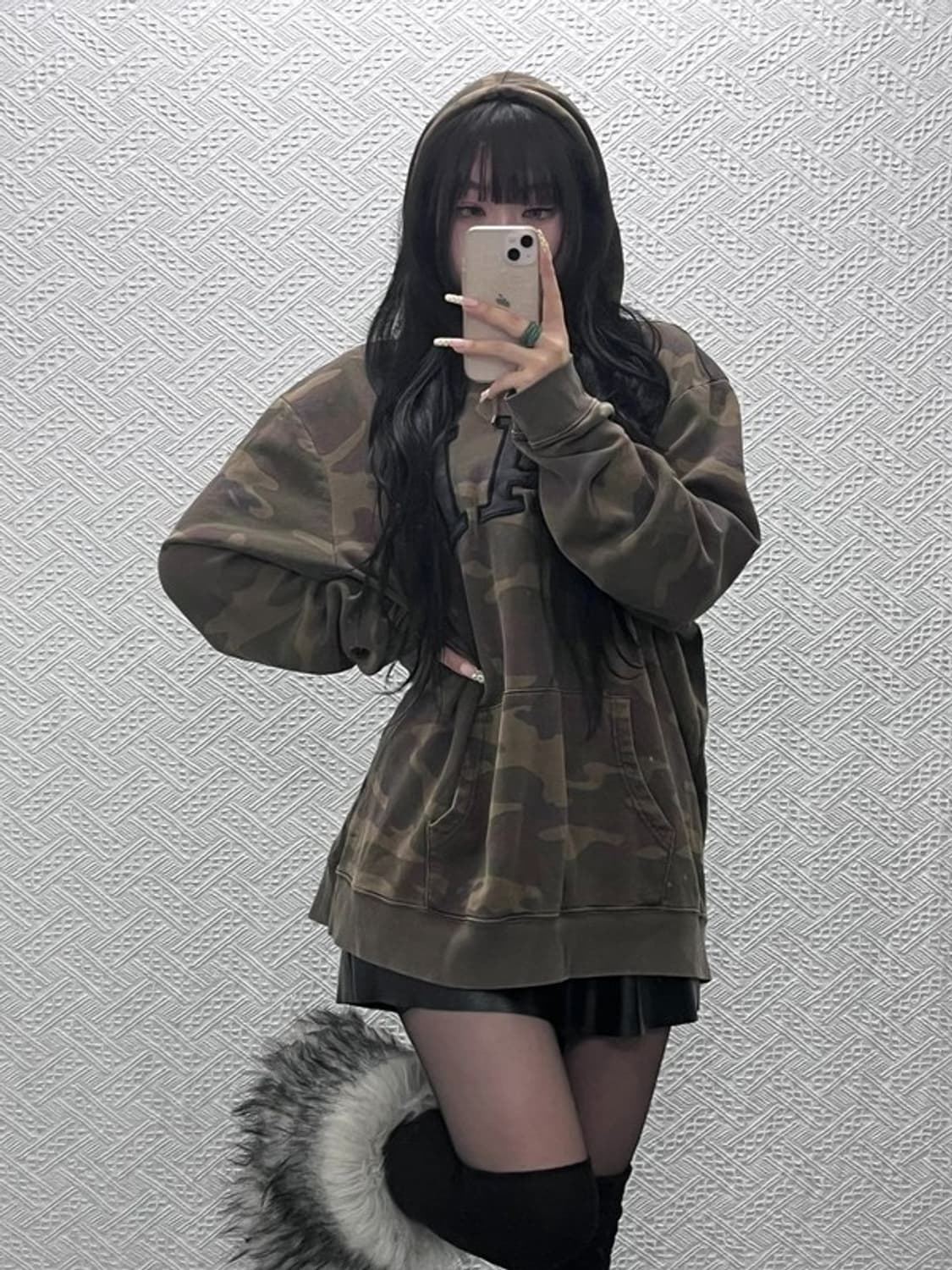 갭 빈티지 Y2K 00's 밀리터리 카모플라주 후드티 XXL C10016 상품이미지1