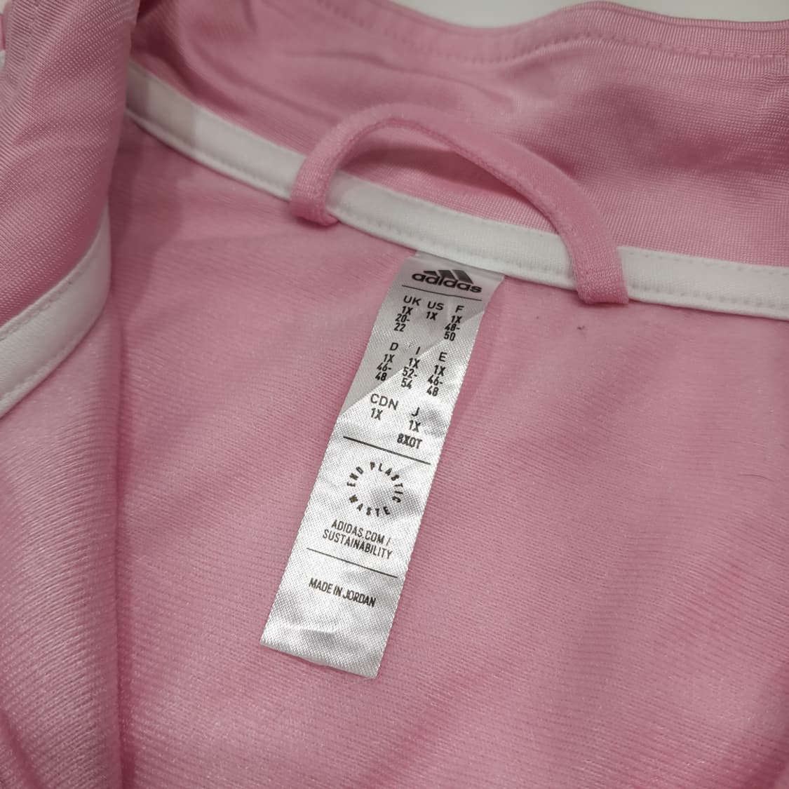 CL974 XL 아디다스 베이비핑크 집업 트랙자켓 상품이미지3