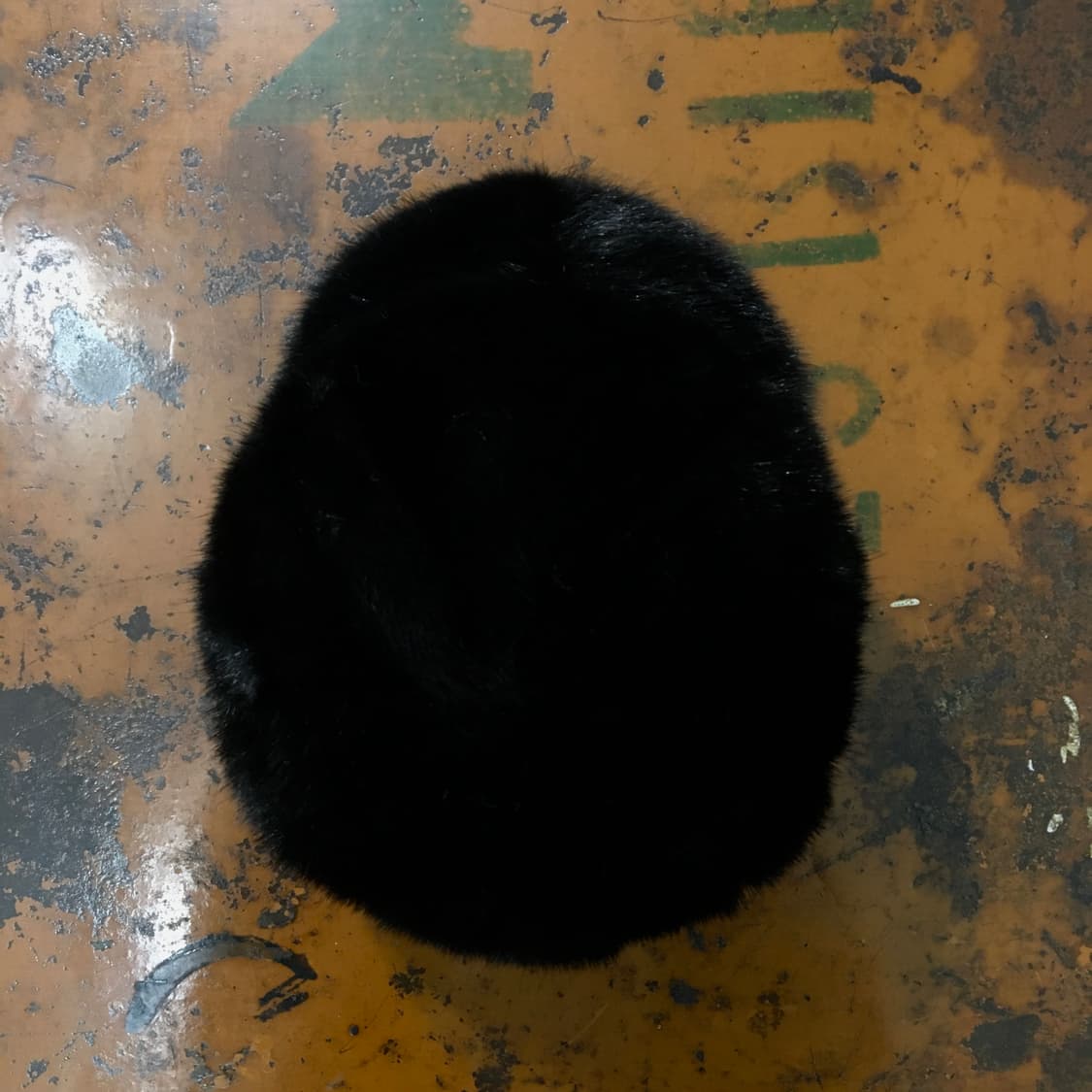 VTG 빈티지 블랙 천연 밍크 모피 햇 여성용  상품이미지4