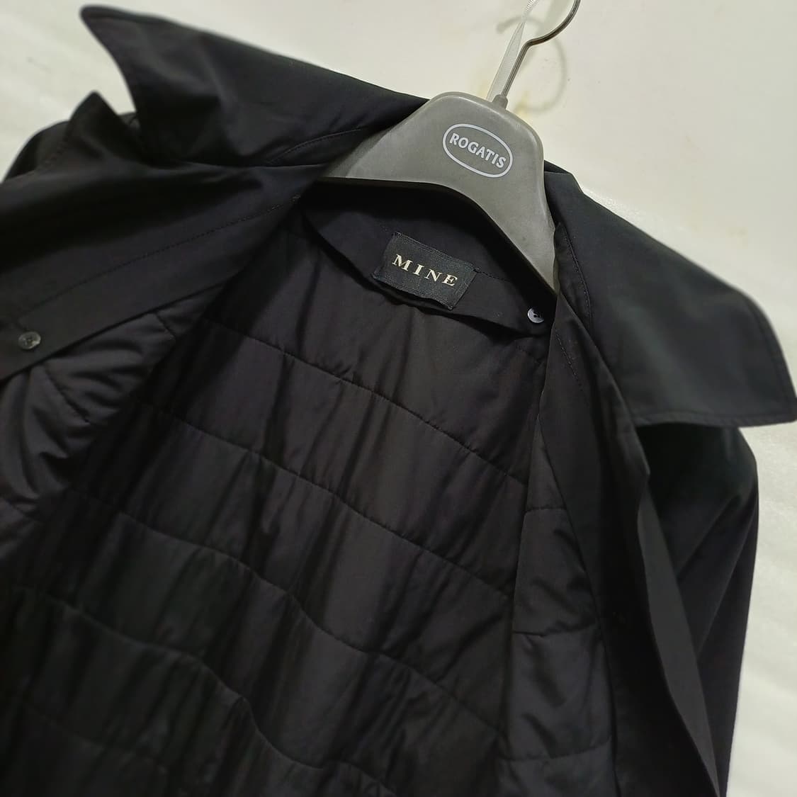 한섬 마인 트렌치 코트 여성 XS S 내피탈부착 블랙 사랑봉봉 상품이미지5