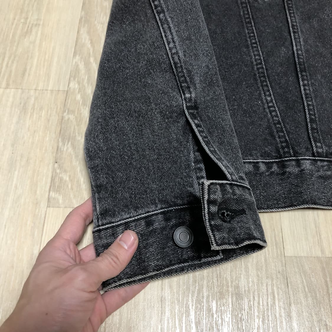 (L) 브랜디드 BRANDED 2001 슬로우 워커 데님 자켓 블랙 자켓 상품이미지3