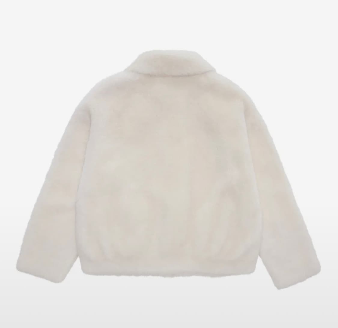 레프트서울 리얼 양털 데일리 자켓 아이보리 S 상품이미지3