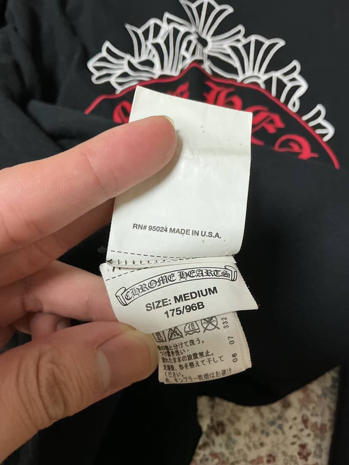 크롬하츠 레드 홀스슈 롱슬리브 사이즈 m 상품이미지5