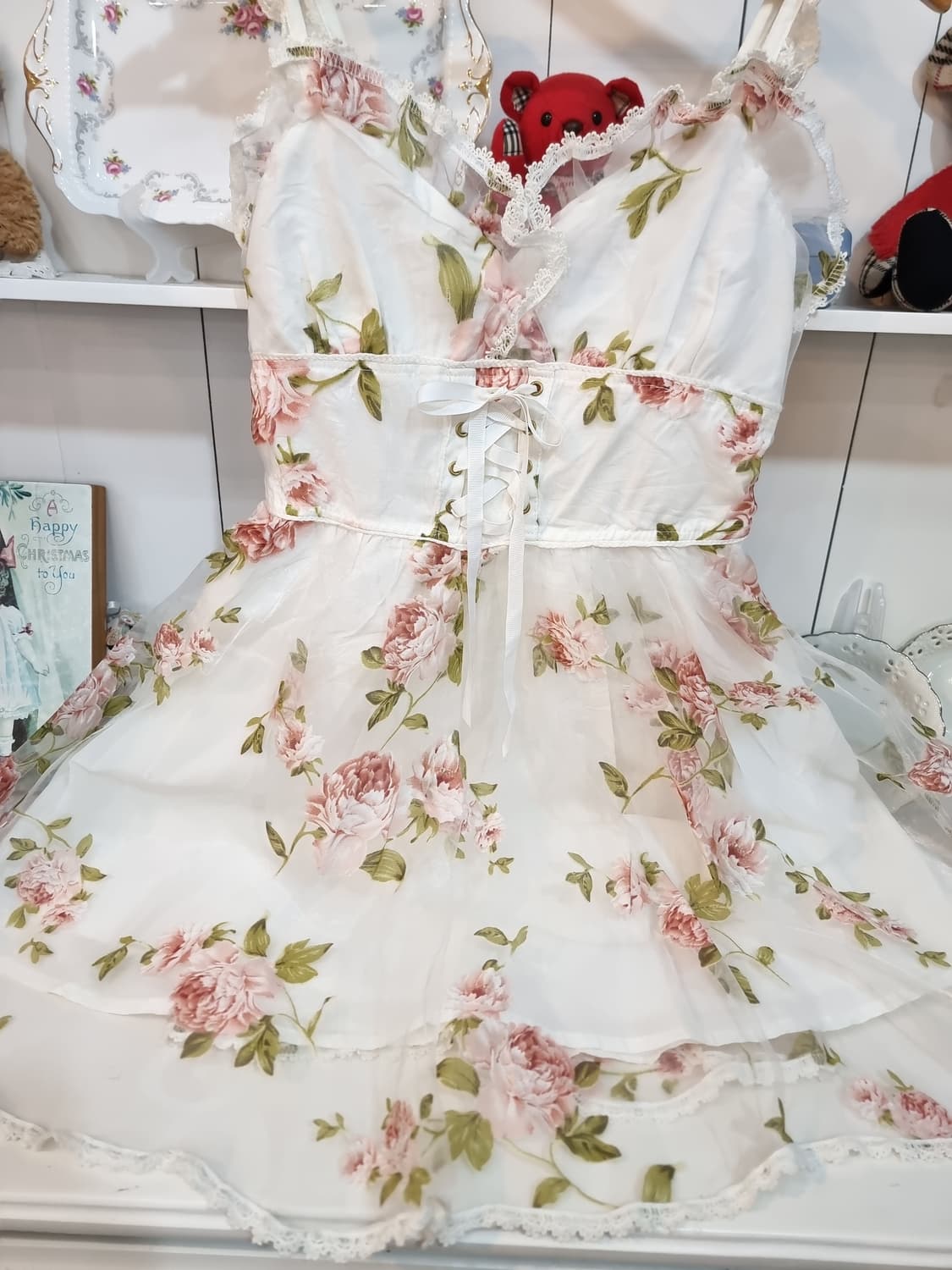 Liz Lisa(리즈리사) 로즈 플라워 쉬폰 원피스 상품이미지6