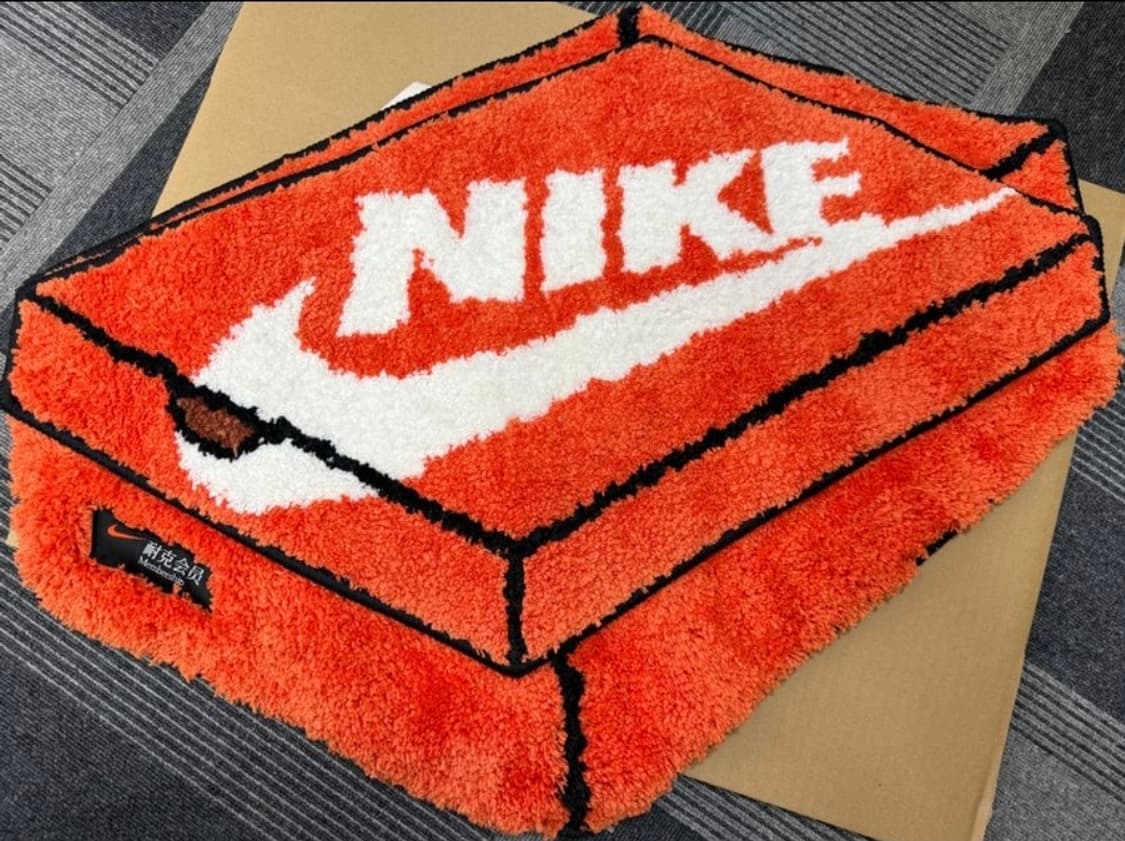 일본 새제품 나이키 한정판 에디션박스러그 매트 인테리어 룸 의자 상품이미지6