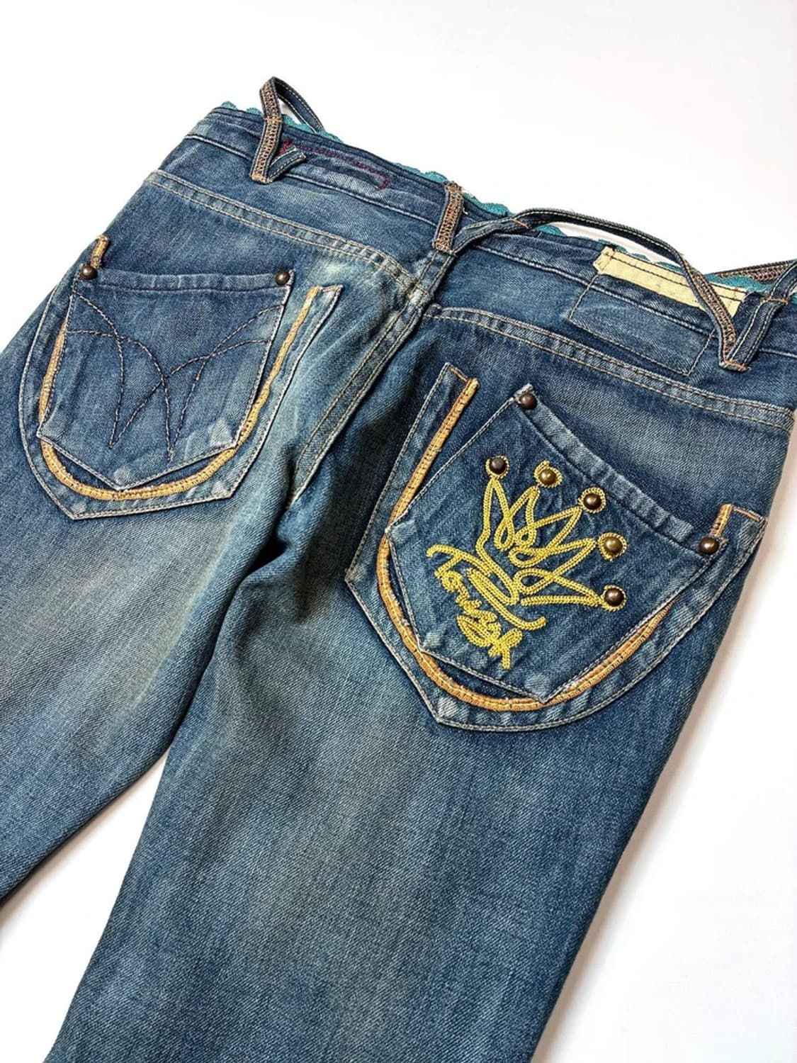 Selected 00's Y2K 페이딩 데님 팬츠 PN5569 상품이미지7