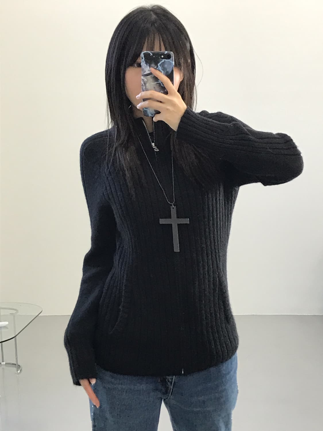 Uniqlo Acrylic Knit Zip Up 상품이미지1