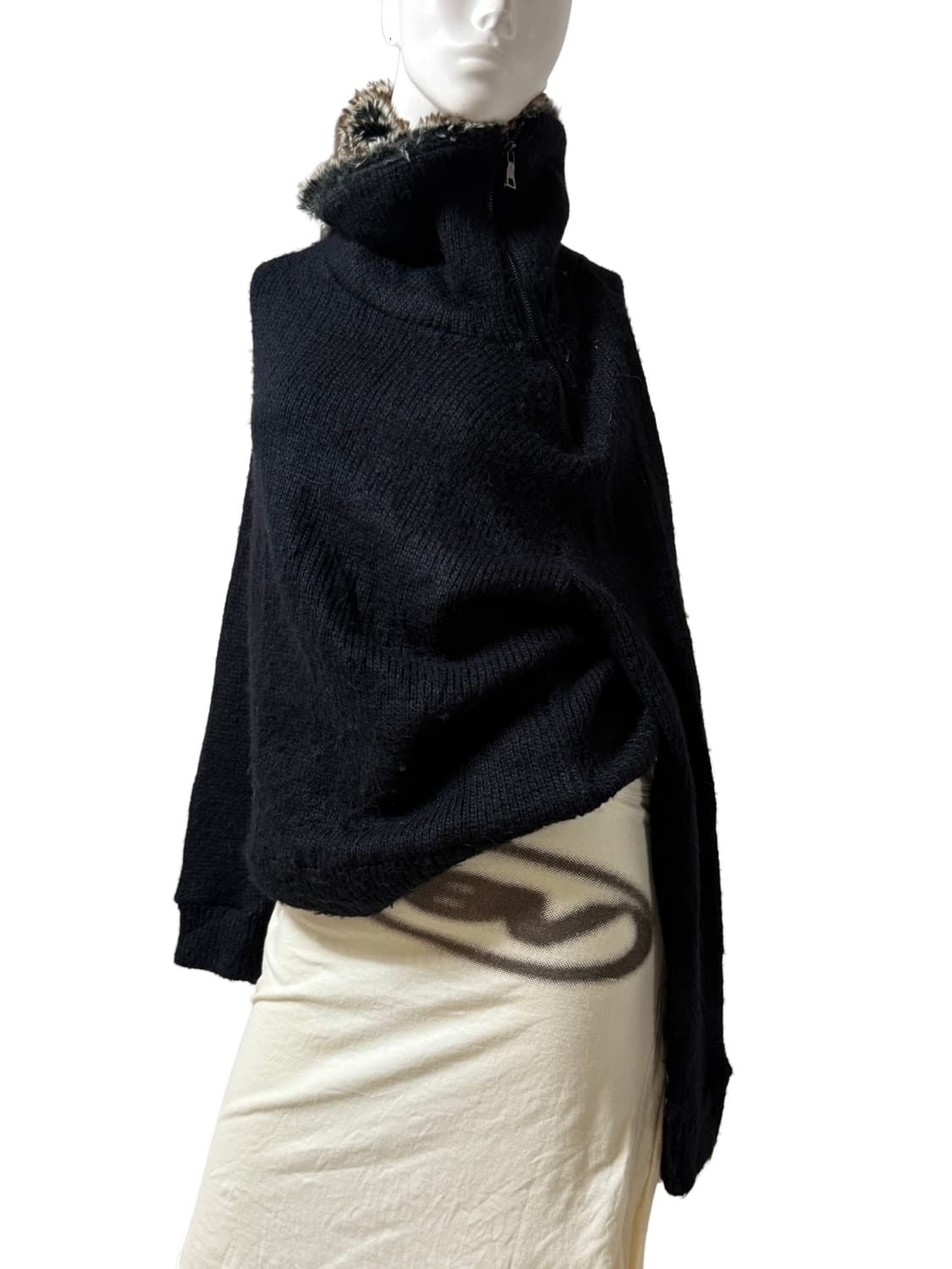 빈티지 퍼 니트 폴라 상품이미지2