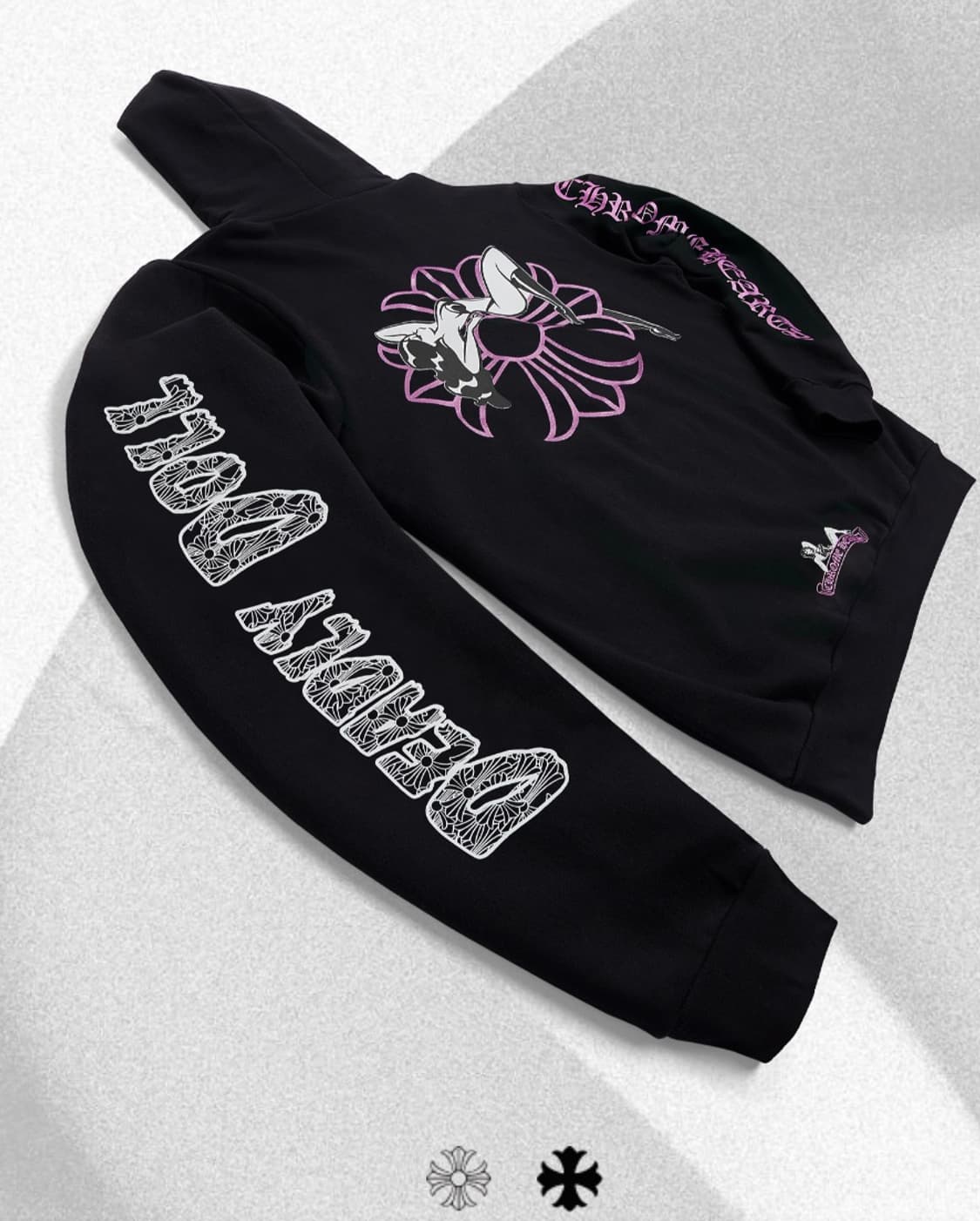 크롬하츠 데들리돌 후드티 XL 새상품 상품이미지3