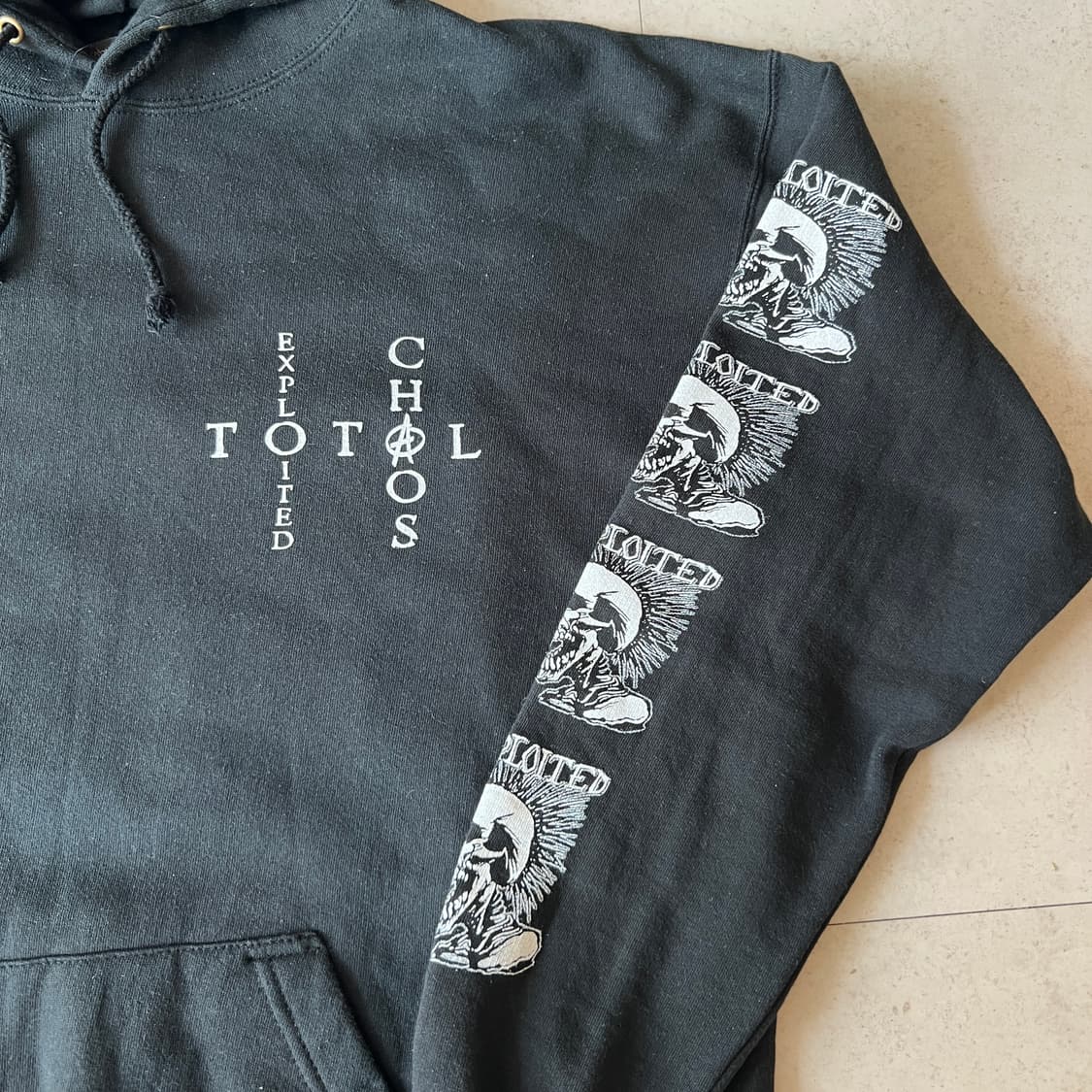 빈티지 90s The Exploited 후드 스웻셔츠 상품이미지3