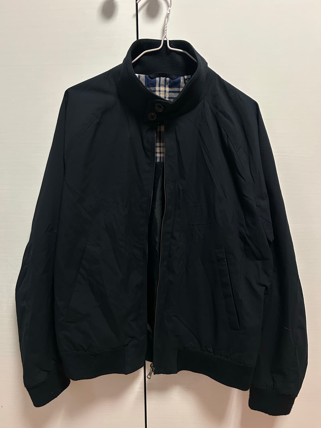 유니클로 블랙 해링턴 자켓 M 상품이미지2
