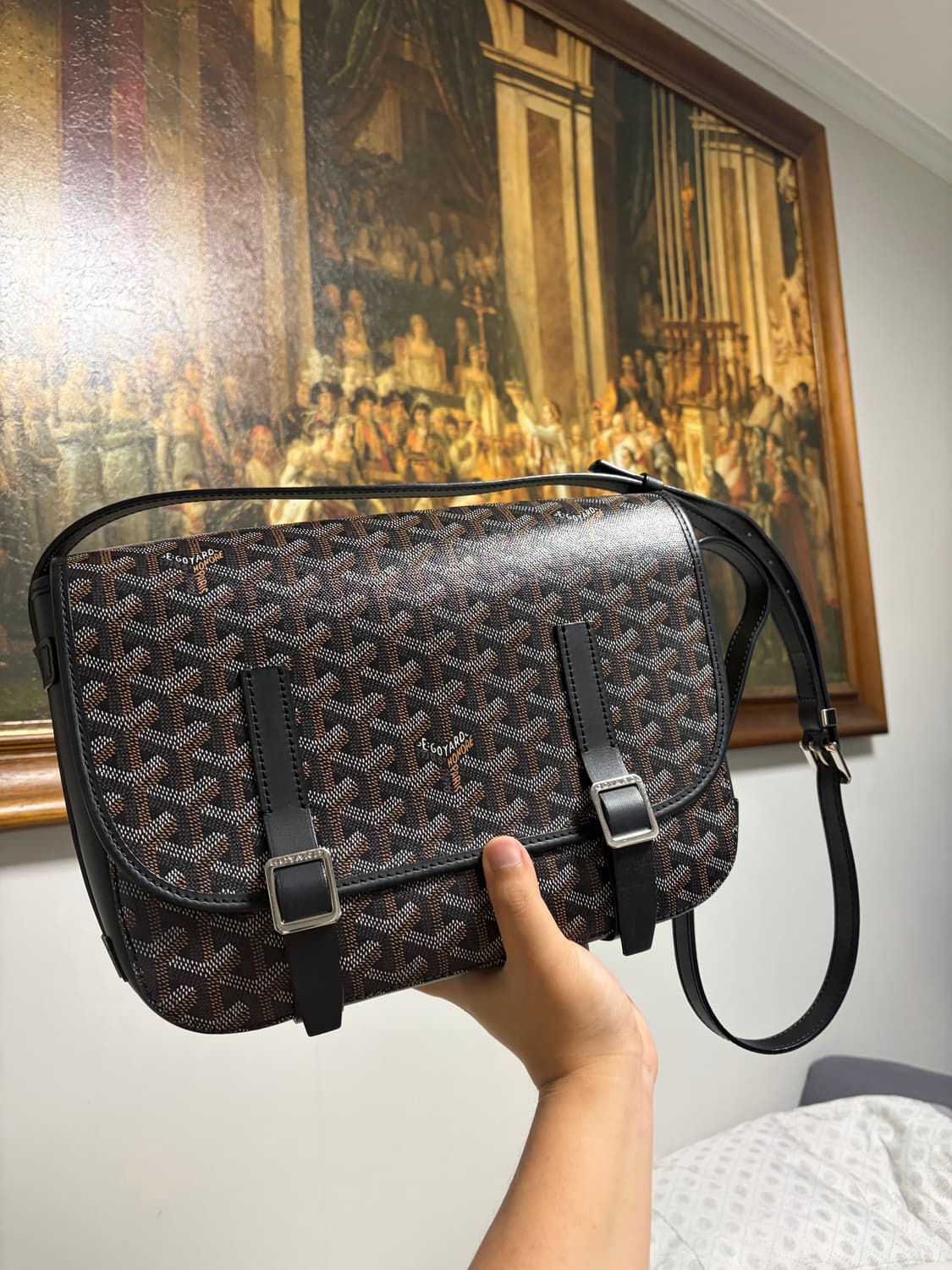 고야드 벨베데르 mm 블랙 크로스백 가방 (풀박스) 상품이미지1