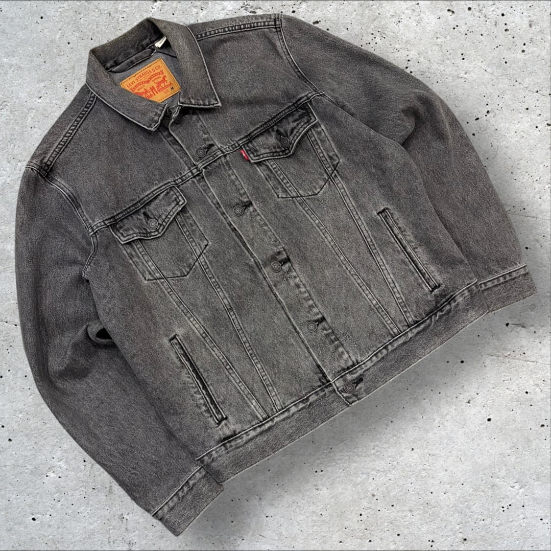 [M] 리바이스 스탠다드핏 데님 트러커 자켓 블랙 B679 상품이미지1