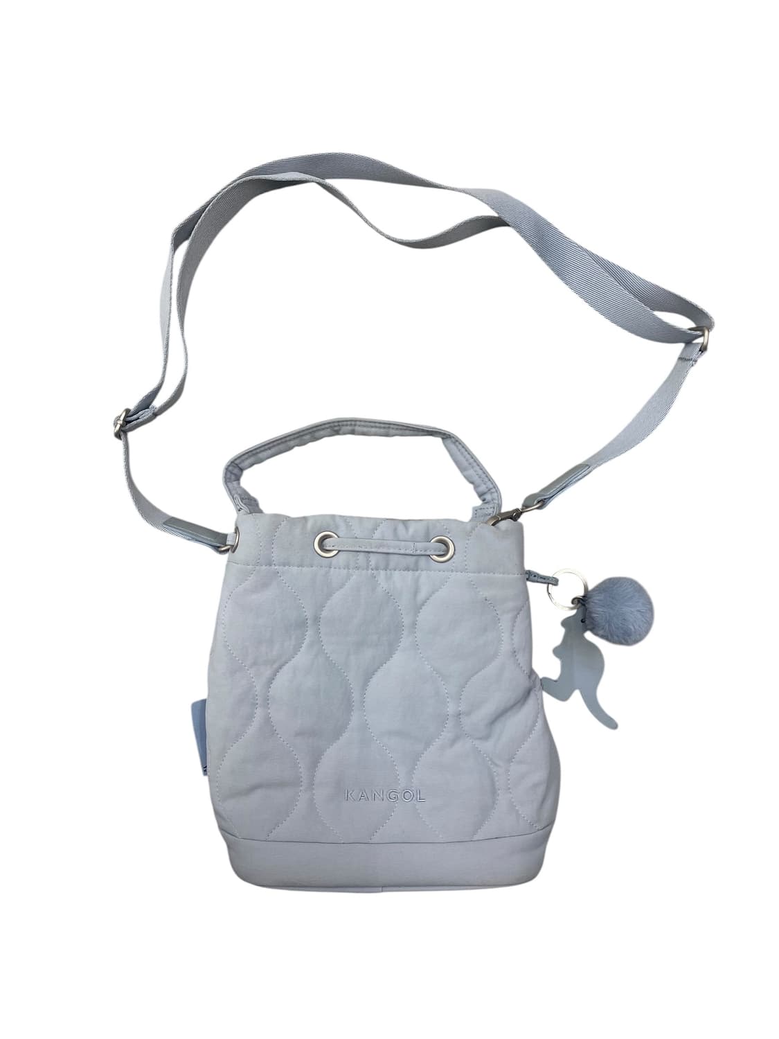 캉골 퀄팅 스카이블루 버킷백 3way 상품이미지2