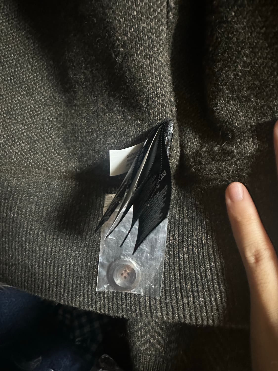 RRL 패치 헤링본 울 캐시미어 가디건 M 상품이미지7