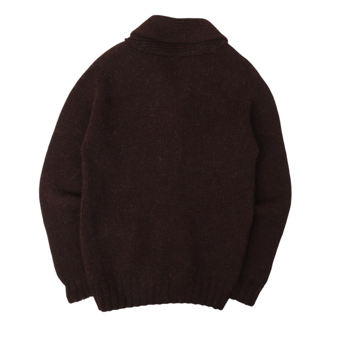 Inverallan 인버알란 브라운 핸드니트 울 가디건 상품이미지5