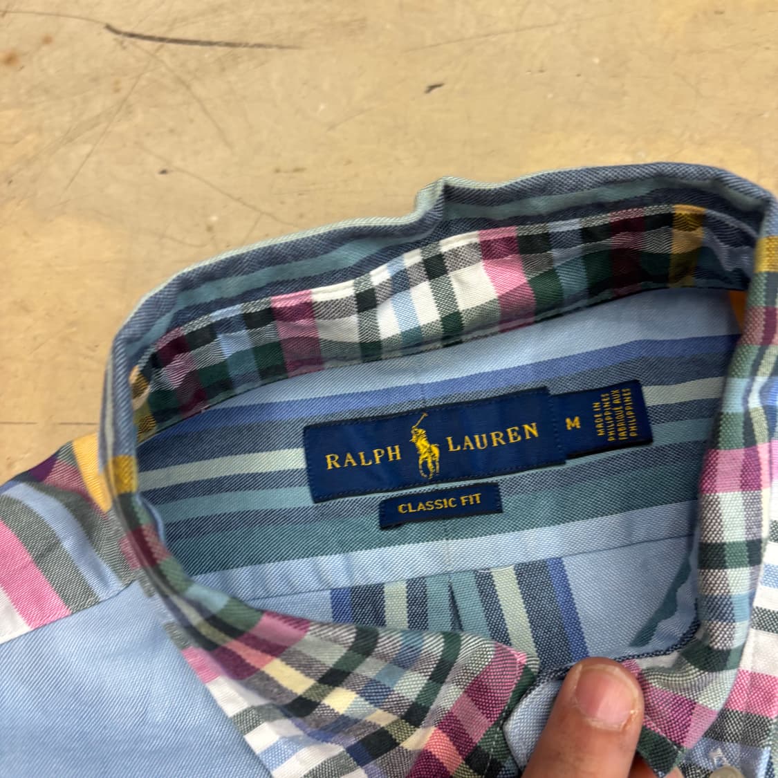 M 폴로랄프로렌 클래식핏 체크셔츠 상품이미지4