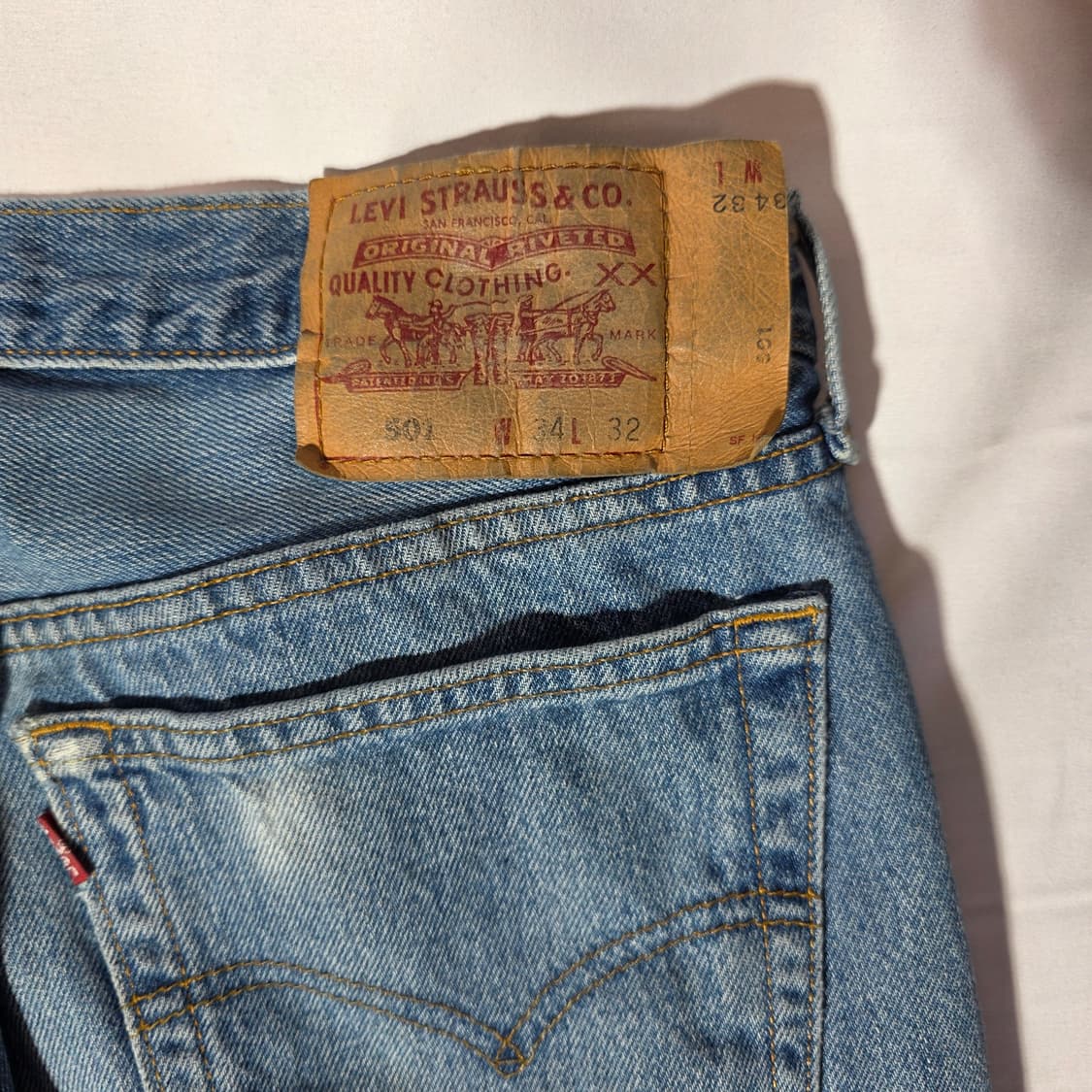 [W34L32]90s 리바이스 501 데님 팬츠 상품이미지7
