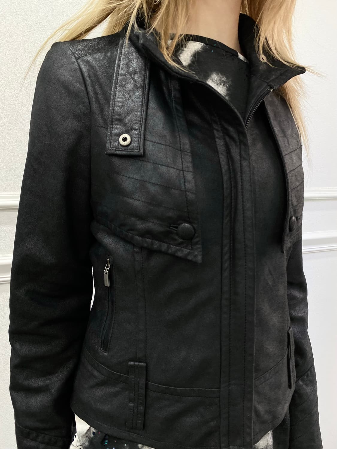 00‘s Lace- Up Coated Jacket 상품이미지4