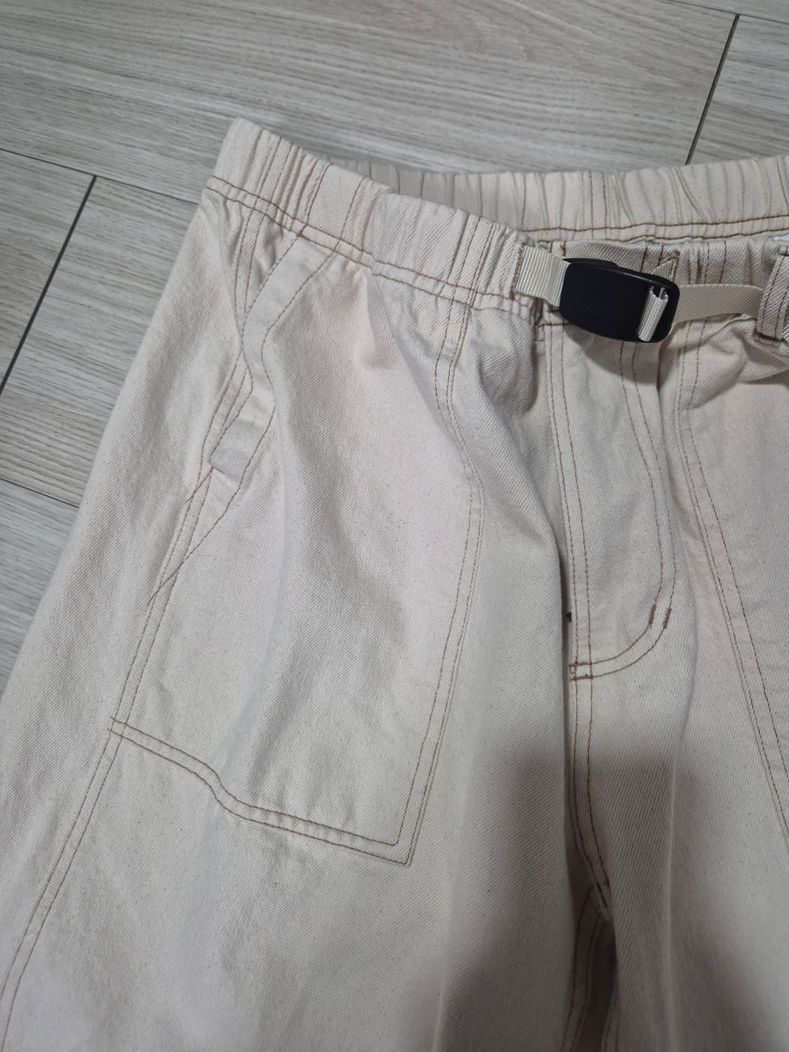 그라미치 루즈테이퍼드 에크루 라지  상품이미지3